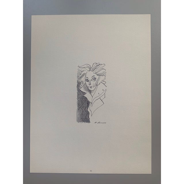 1964 Print Portfolio of Literary Caricatures by David Levine - Set of 17 For Sale - Image 15 of 18