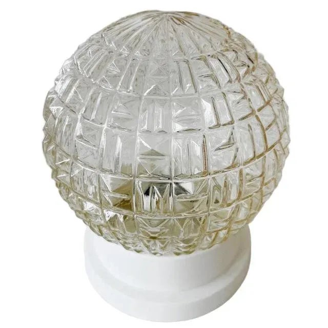 Mid-Century Modern Vintage Ceiling Lamp in Glass Spherical Shape, 1960s For Sale - Image 3 of 6