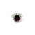 Not Yet Made - Made To Order Antique Style Garnet and Zircon Halo Cluster Ring in Sterling Silver- Size 6.5 For Sale - Image 5 of 12