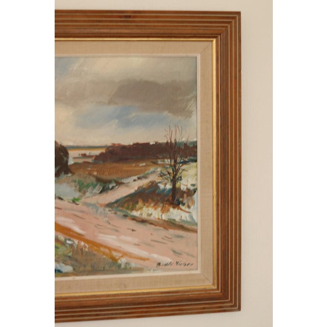 Budde Nielsen, Swedish Landscape, 1960s, Oil on Canvas, Framed For Sale - Image 9 of 17