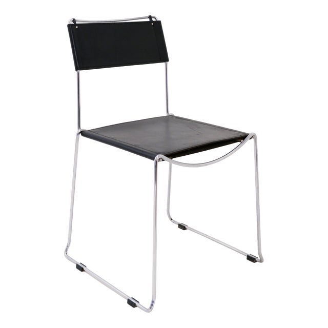 Minimalist Jodi Dining Chair from Sintesi, Italy, 1980s For Sale