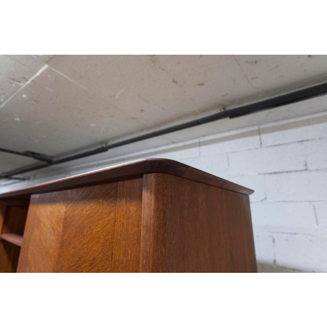 Brown Wardrobe with Sliding Doors, 1950s For Sale - Image 8 of 18