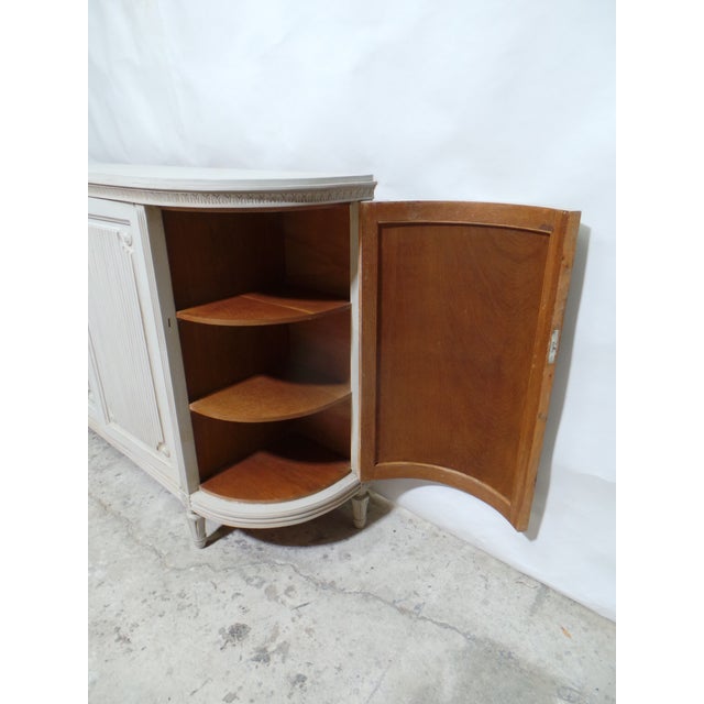 Swedish Gustavian Style Unique 4 Door Sideboard For Sale - Image 9 of 14