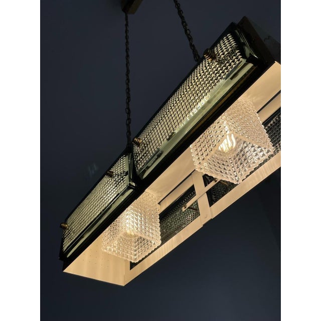 Gold Brass Pendant Light from Malmö Metallvarufabrik Ab, Sweden, 1960s For Sale - Image 8 of 18