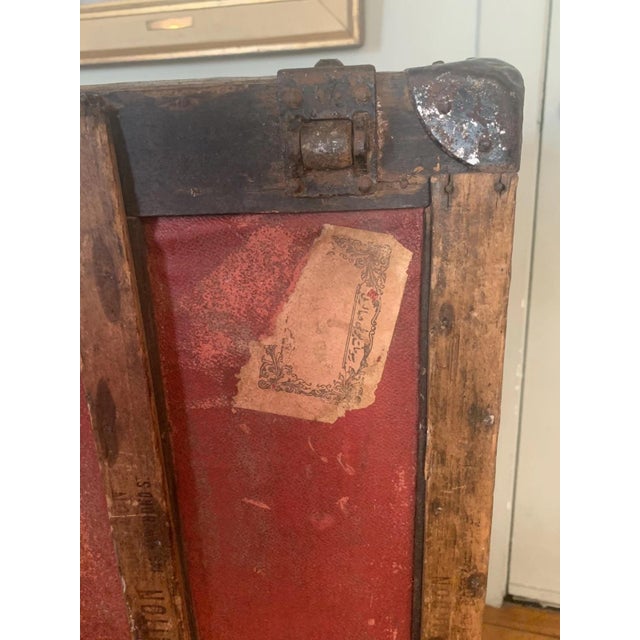 Antique Louis Vuitton Monogram Canvas Steamer Trunk (Circa 1900) For Sale - Image 14 of 18