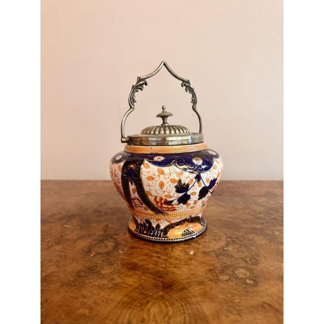 Antique Edwardian Biscuit Barrel, 1900 For Sale - Image 3 of 6