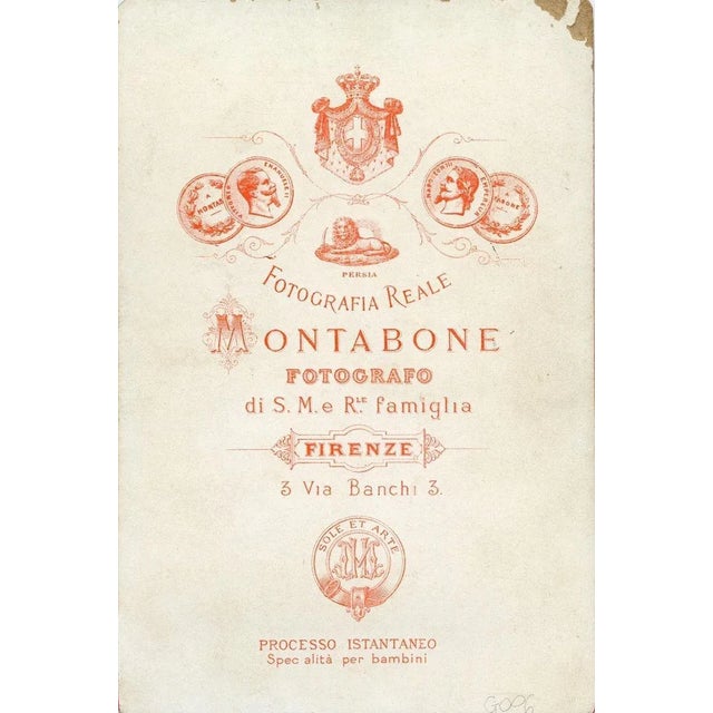 Signed Portrait of Giuseppe Garibaldi is an albumen print realized by Lugi Montabone, Florence 1870 circa. The portrait is...