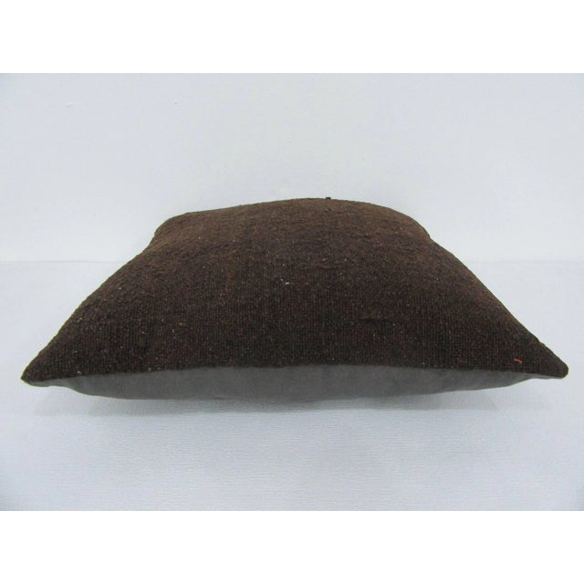 Handmade decorative pillow cover made from a vintage Turkish kilim rug. Backed with good quality cotton fabric. Pillow...