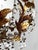Metal Vintage Chandelier with Crystal Drops and Gilded Brass, 1950s For Sale - Image 7 of 14