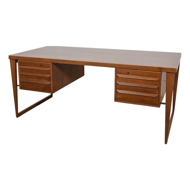 Model 70 Desk in Teak by Kai Kristiansen for Feldballes Møbelfabrik, Denmark, 1960s For Sale