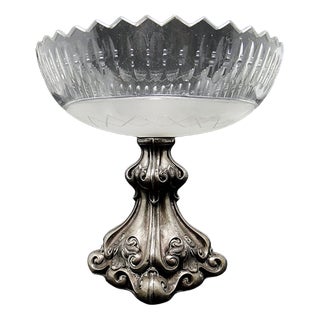 Biedermeier Fruit Bowl on Stand, Austria, 1850s For Sale