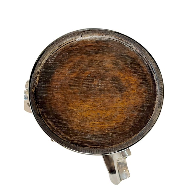 Antique English Silver Plate and Wood 1st Prize Walking Puppy Trophy Loving Cup For Sale - Image 11 of 12