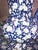 American Vintage Victorian Pitcher and Wash Basin Blue and White Flowers Ironstone Set For Sale - Image 3 of 6