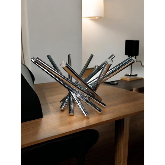 Bilumen Astri Slim 10-Light Ceiling Lamp attributed to Marco Zott for Bilumen, 1990s For Sale - Image 4 of 4