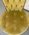 Wood Pair of Vintage Lewittes Hollywood Regency Tufted Citrus Velvet High-Back Dining Chairs For Sale - Image 7 of 18
