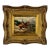 Late 19th Century Original Antique Oil on Board Painting of Gentleman Riding a Horse, Signed H. Hall, in Ornate Gilt Wood Frame For Sale