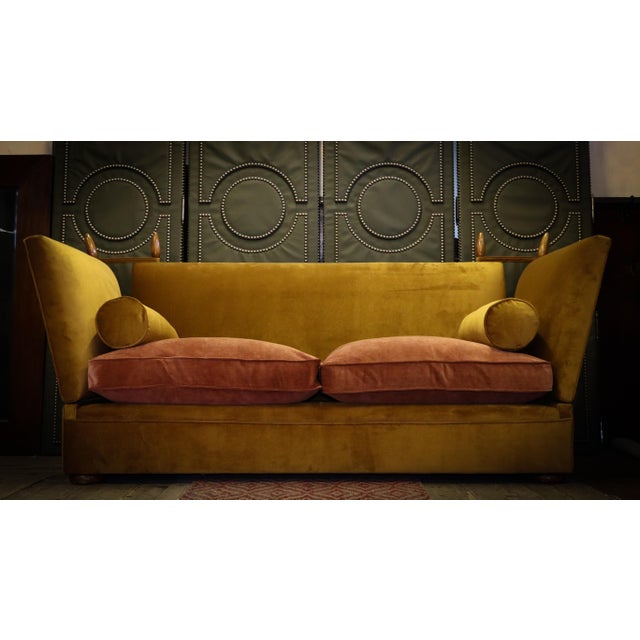 Tiplady 3-Seater Sofa in Butterscotch and Salmon Velvet from George Smith, 2010s For Sale - Image 13 of 18
