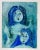 Mid-Century Modern Vintage Judson Reynolds Briggs Two Women in Blue Painting For Sale - Image 3 of 5