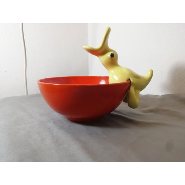 Duck-Shaped Baby Food Bowl by Ginori San Cristoforo, Italy, 1930s For Sale - Image 11 of 12