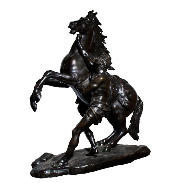 19th Century Bronze Horse and Charioteer Original Decorative Sculpture For Sale - Image 3 of 5