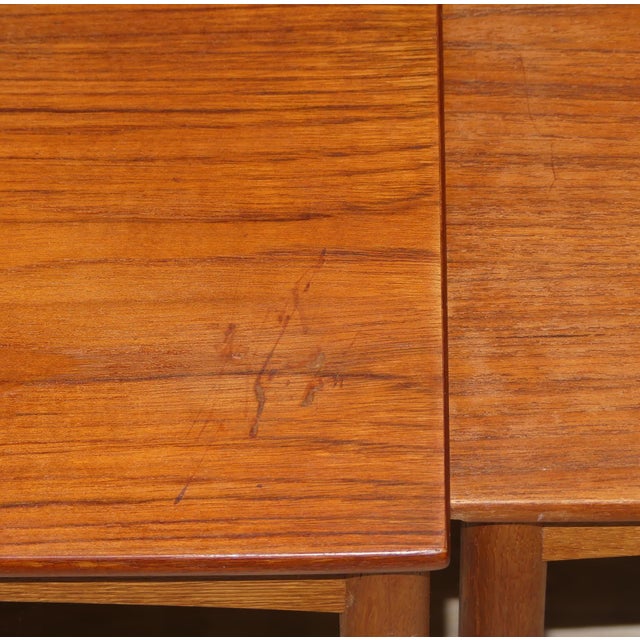 Scandinavian Teak Nesting Tables by Bertil Fridhagen for Bodafors, 1960s, Set of 3 For Sale - Image 17 of 18