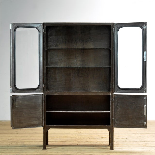 Vintage Polished Medical Cabinet, 1970s For Sale - Image 4 of 11
