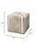 Nantucket Ottoman, Grey Hide This artisan crafted ottoman features luxurious hair-on-hide accented with a striking graphic...