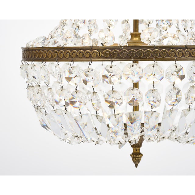 French Antique Crystal Pendant For Sale - Image 4 of 9