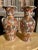 Pair of Early 20th Century Asian Hand Paisley Painted Vases For Sale - Image 11 of 12
