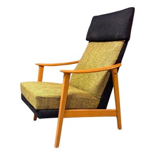 Mid 20th Century Swedish Sculptural Lounge Chair For Sale