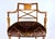 Neoclassical Regency Armchairs in Velvet by Thomas Hope, Burl Wood, X-Back Design For Sale - Image 3 of 13