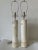A pair of Swedish table lamps in white Carrara marble produced by Bergboms, Sweden, Model B-10, Circa 1960s. Solid turned...