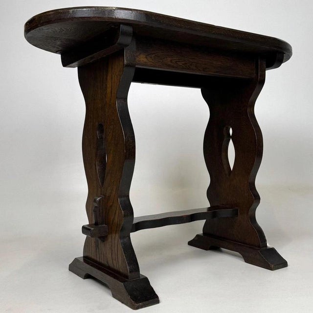 20th Century English Oak Side Table For Sale - Image 9 of 12