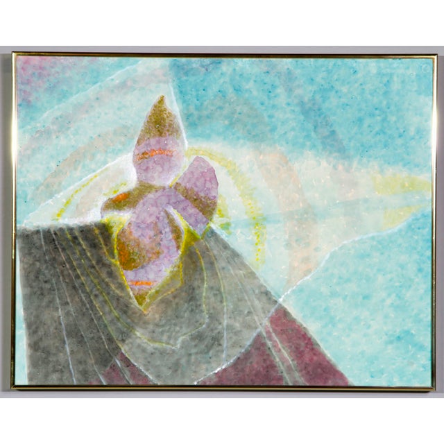 Abstract Iris, Watercolor Chairish