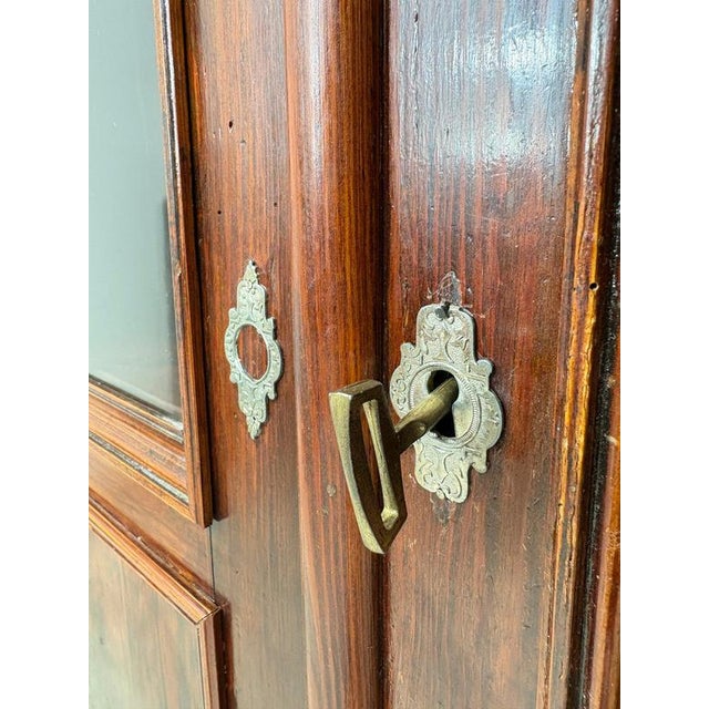 Brown Antique Louis Philippe Display Cabinet, 1880 For Sale - Image 8 of 12