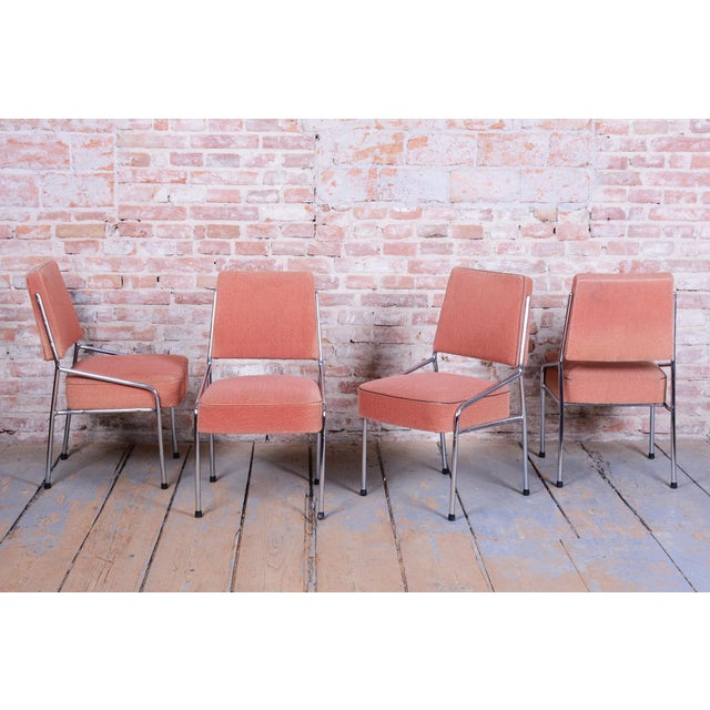 Bauhaus Chairs in Tubular Chrome-Plated Steel, Czech, 1940s, Set of 4 For Sale - Image 4 of 14