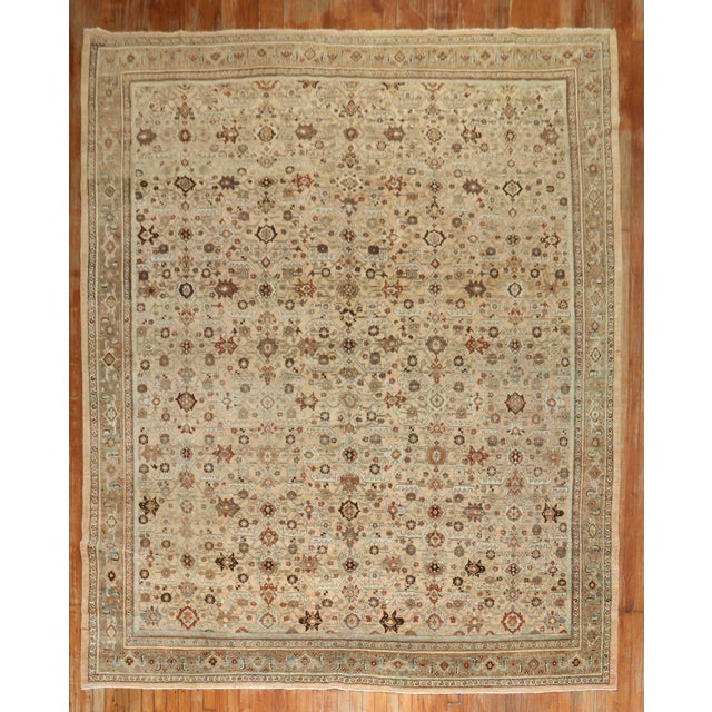 Antique Zabihi Collection Persian Bidjar Rug - 8'3" x 11'6" For Sale - Image 4 of 12