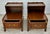 Heritage Henredon Walnut Tables French Louis XV 2 Tier Step Side End Pair 60s For Sale - Image 9 of 15