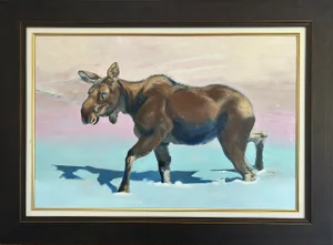 The Matriarch, Original Oil Painting, Framed