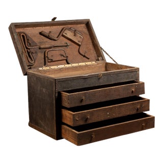 Early 20th Century Tool Chest With Tools For Sale