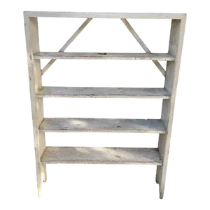 Early 19th C Original Grey Painted Shelf