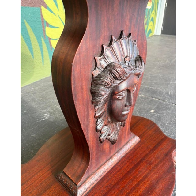 Wood Antique Victorian Mahogany Hall Table For Sale - Image 7 of 10