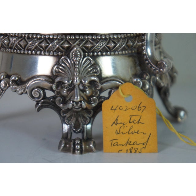 Antique 19th Century Dutch 800 Silver Baroque Figural Tankard Stein For Sale - Image 12 of 13