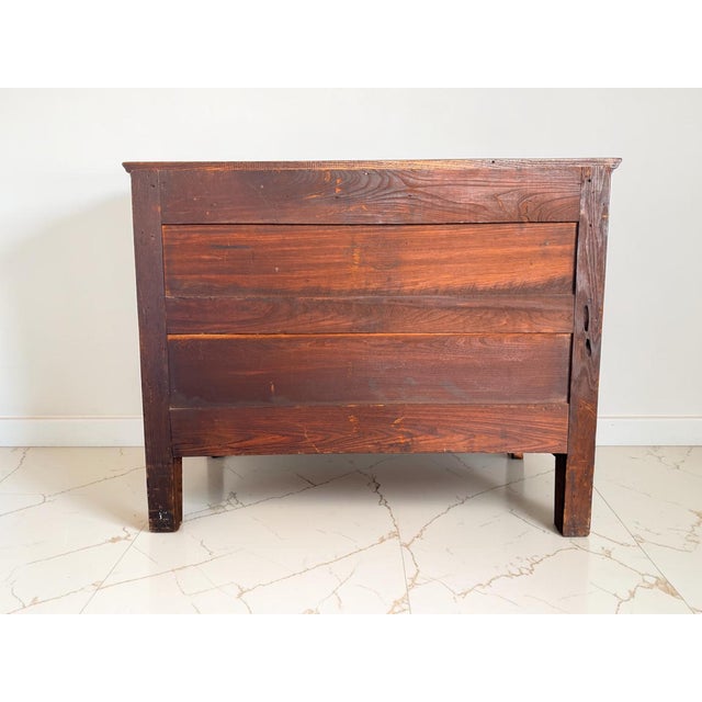 Antique Quarter-Sawn Oak Sideboard Cabinet – Serpentine Front For Sale - Image 14 of 14