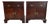 Vintage Baker Furniture Mahogany Chippendale Nightstands or Side Tables a Pair For Sale