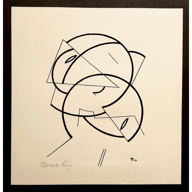 Construction 1921 by Thomas Ring for Edition Panderma, Basel, 1921This woodcut, titled Construction 1921, is a work by...