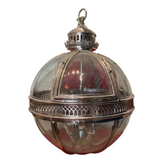 Vintage Nickel Victorian Pendant For Sale
