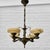 Chandelier in Brass & Glass from Bröderna Malmströms Metallvarufabrik, Sweden, 1930s For Sale - Image 14 of 14