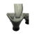 Gray 1960s Mid-Century Modern Morgantown Glass “Normandie” Smoke Gray Pitcher & Six Glasses - 7 pcs For Sale - Image 8 of 10