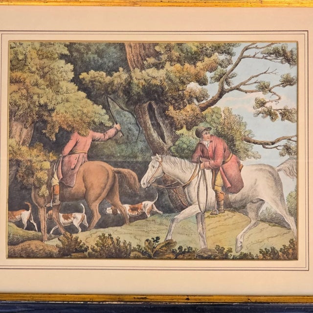 Thomas Hand, Going to Cover, 1800s, Watercolor For Sale - Image 13 of 18